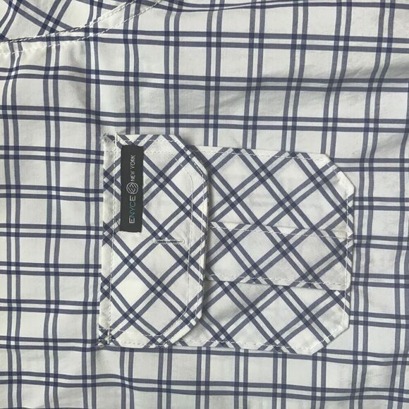 Enyce Mens Checkered Short Sleeve Button Up Casual Shirt Size Extra Large - Picture 2 of 10